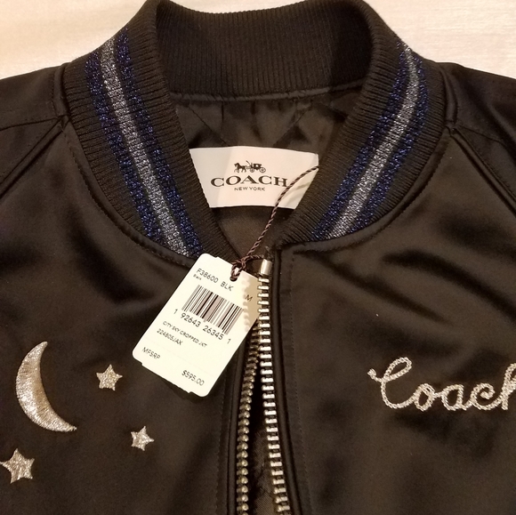 Coach City Sky Cropped Jacket Rainbow - Picture 16 of 16